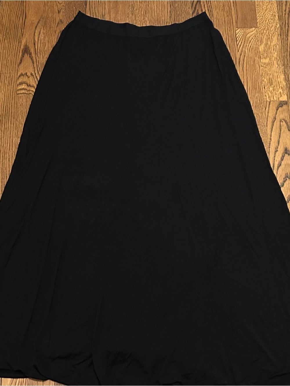 Vince Black Viscose-Spandex Fall Maxi Skirt